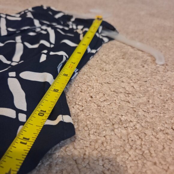 A'gaci Women's Large Long Black and White Striped Dress - Picture 11 of 12